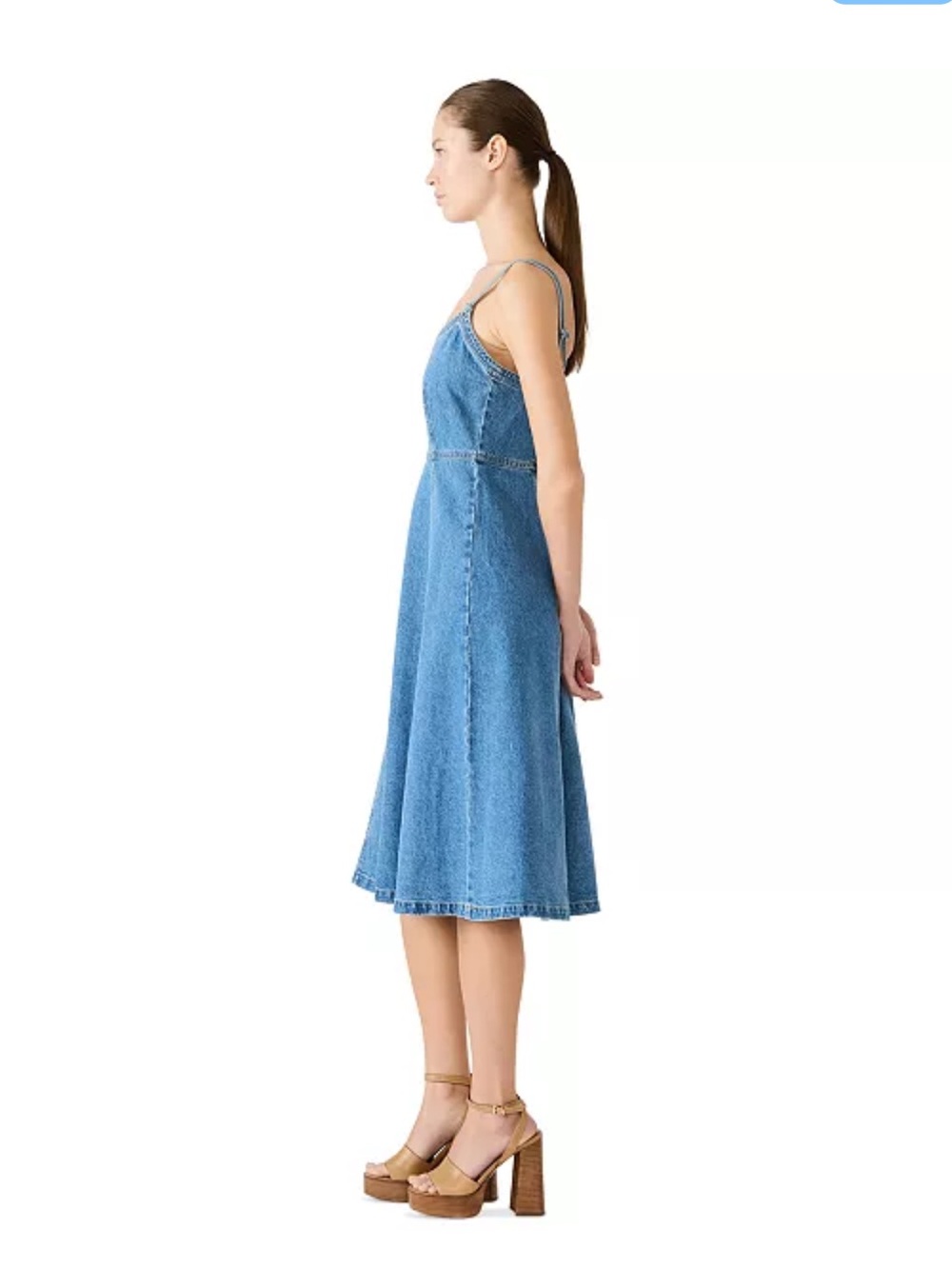 STEVE MADDEN Forever Blue Women's Harley Cotton Smocked-Back Dress - Picture 6 of 12